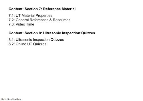 Preparatory Notes for ASNT NDT Level III Examination - Ultrasonic Testing, UT