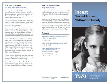 Incest - Texas Association Against Sexual Assault