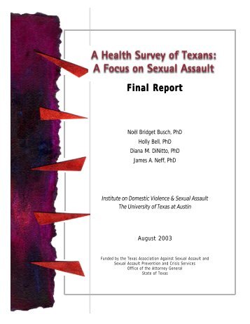 Final Report - Texas Association Against Sexual Assault