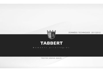 DONNÃES TECHNIQUES 2011|2012 - Tabbert