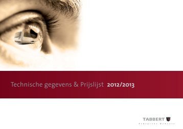 Technische gegevens & Prijslijst 2012/2013 - Tabbert