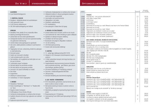 Technische gegevens & Prijslijst 2012/2013 - Tabbert