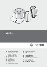 Bosch MUM6N21 Universal Plus Bedienungssanleitung