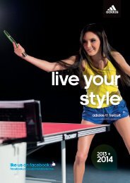 LIKE US ON FACEBOOK - adidas Table Tennis: Home