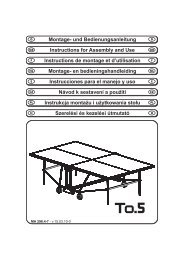 Montage - adidas Table Tennis