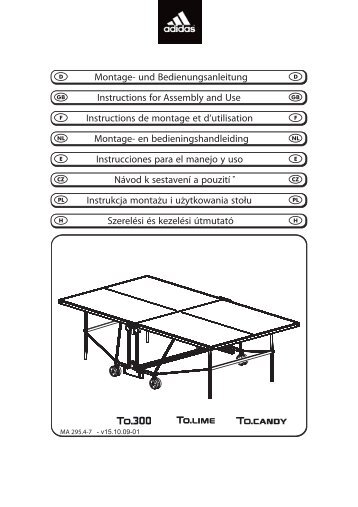 Instrucciones de montaje mesa To.300-To.Lime-To.Candy