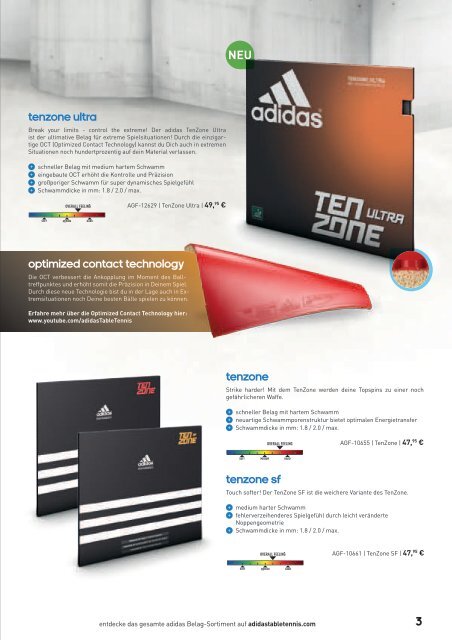 LIKE US ON FACEBOOK - adidas Table Tennis