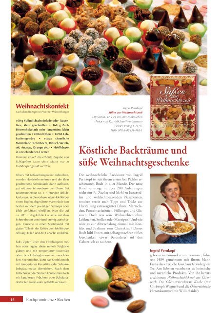 Kochen & Lifestyle â BÃ¼cher-Magazin 2009 - Buchliebling.com