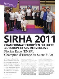 Champion d'Europe du Sucre d'Art - Ecole Nationale SupÃ©rieure de ...