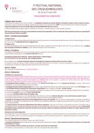 Mise en page 1 - Ecole Nationale SupÃ©rieure de la PÃ¢tisserie