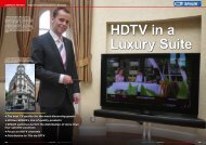 HDTV in a Luxury Suite