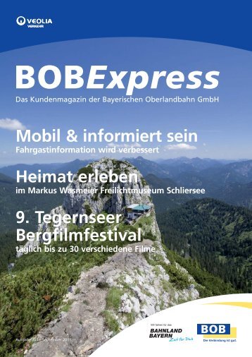 Der BOBExpress - Bayerische Oberlandbahn