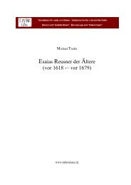 Esaias Reusner der Ältere (vor 1618 -– vor 1679) - Tabulatura