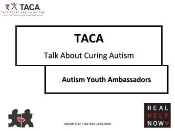 299.00 Autistic Disorder - TACA