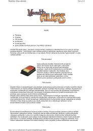 Sivu 1/4 Musiikki Alias-sÃ¤Ã¤nnÃ¶t 16.5.2008 http://www ... - tactic