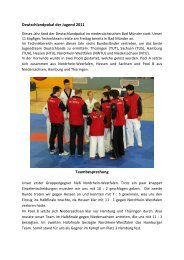 Bericht (PDF) - Taekwondo Union Sachsen