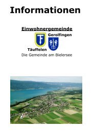 Infos August 2008 - Einwohnergemeinde Täuffelen-Gerolfingen