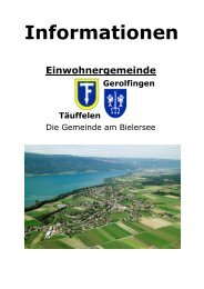 Infos September 2012 - Einwohnergemeinde Täuffelen-Gerolfingen