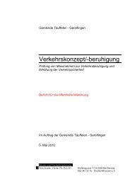 Verkehrskonzept/-beruhigung - Einwohnergemeinde Täuffelen ...