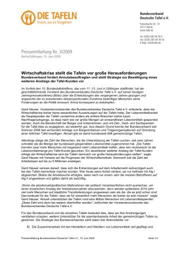 Deutschland - Bundesverband Deutsche Tafel e.V.