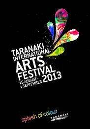 Click here to download the full festival programme - Taranaki Arts ...