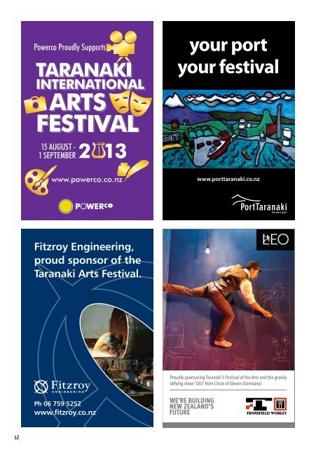 Click here to download the full festival programme - Taranaki Arts ...