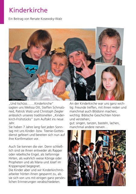 Gemeindebrief März 2011 - Evangelische Kirchengemeinde ...