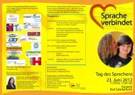 Flyer Tag des Sprechens Bad Salzdetfurth