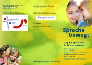 Flyer Tag des Sprechens Braunschweig