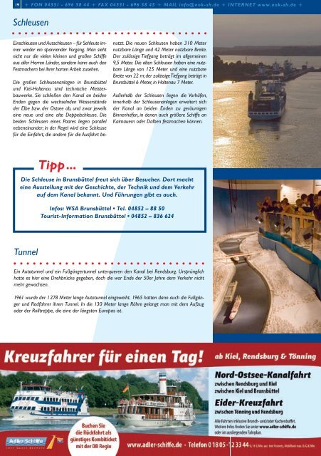 Tipp - am Nord-Ostsee-Kanal!