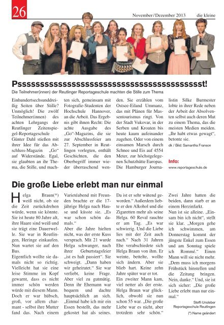 November / Dezember 2013 - SchwÃ¤bisches Tagblatt