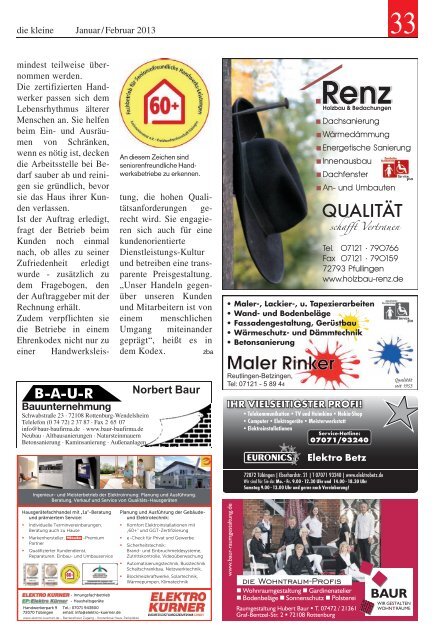 Januar / Februar 2013 - SchwÃ¤bisches Tagblatt