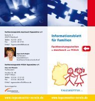 Informationsblatt fÃ¼r Familien Informa fÃ¼r Fam - tagesmuetter-verein.de