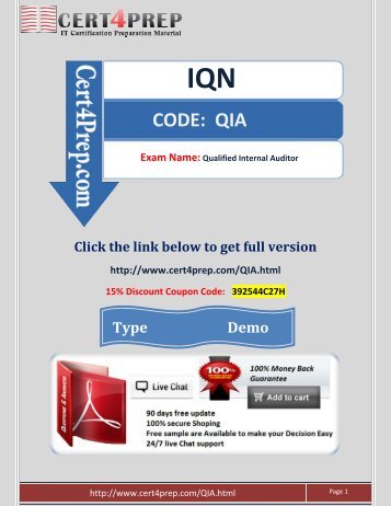 QIA Exam Practice Questions & Answers