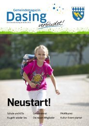 Gemeindemagazin Dasing - Neustart!