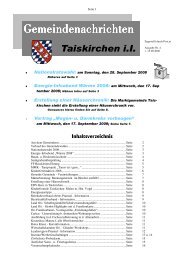 Gemeindenachrichten - Taiskirchen im Innkreis