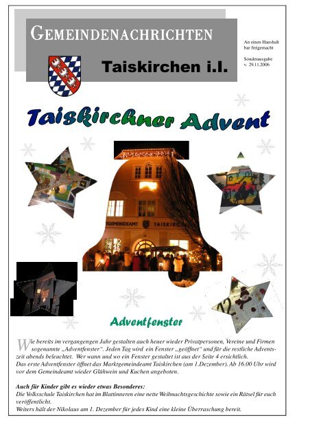 Sonder-Ausgabe Advent v. 29.11.2006 im PDF