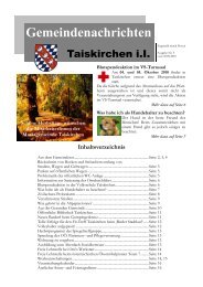 Gemeindenachrichten - Taiskirchen im Innkreis