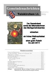 Gemeindenachrichten - Taiskirchen im Innkreis