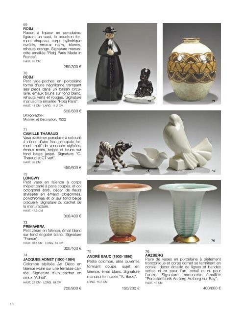 Arts DÃ©coratifs du XXe siÃ¨cle - Design - Tajan