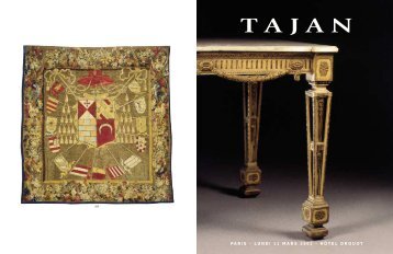 mobilier et objets d'art des xvii, xviii, et xixe siecles - Tajan