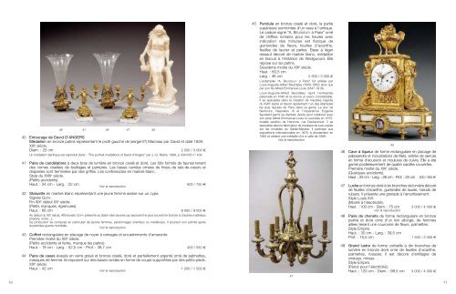 Mobilier et objets d'art des 18e et 19e siÃ¨cles - Tajan