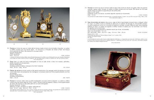 Mobilier et objets d'art des 18e et 19e siÃ¨cles - Tajan