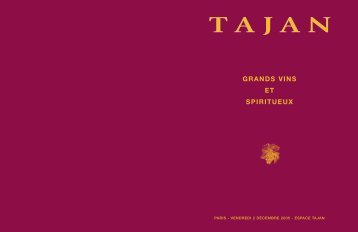 Tajan - Grands vins et spiritueux - Vente le 02 dÃ©cembre 2005