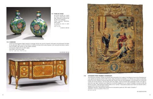 mobilier et objets d'art des xvii, xviii et xixe siecles - Tajan