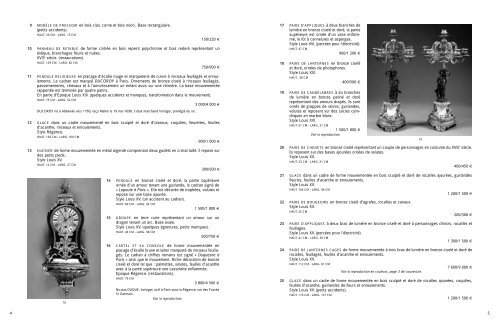 Mobilier et objets d'art du XVII, XVIII et XIXe siÃ¨cles - Tajan