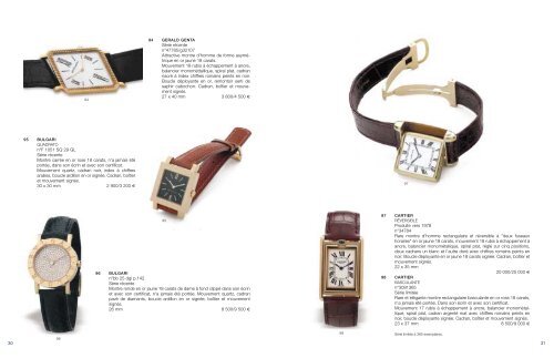 Montres - Tajan