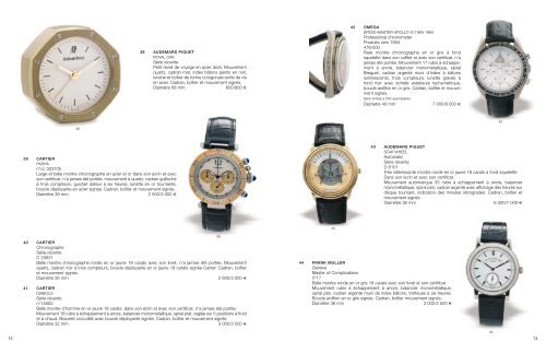 Montres - Tajan