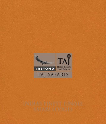 E-Brochure - Taj Safaris