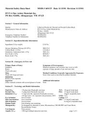 D'uva Lithocoal Powder MSDS - Takach Press